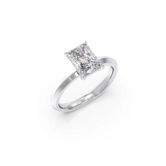 1.50 Ct Classic Radiant Solitaire Ring