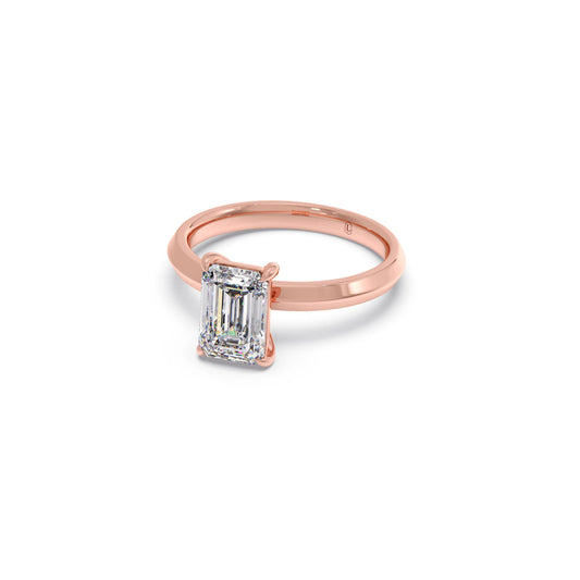 2 ct Classic Emerald Cut Solitaire Ring