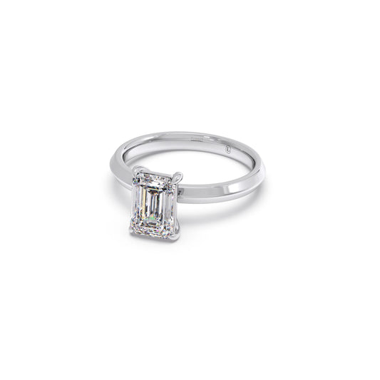 2 ct Classic Emerald Cut Solitaire Ring