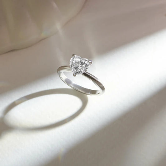 1.50 ct Classic Heart Shape Solitaire Ring