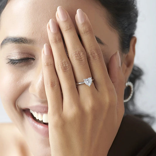 1.50 ct Classic Heart Shape Solitaire Ring
