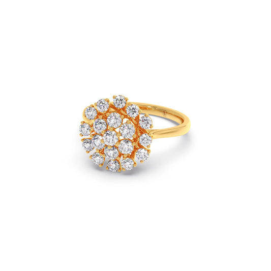 Round Diamond Cluster Ring