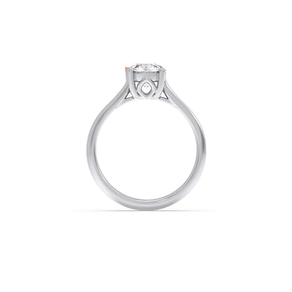 1 Ct Classic Round Shape Solitaire Ring
