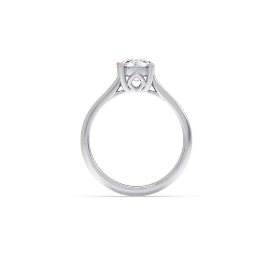 1 Ct Classic Round Shape Solitaire Ring