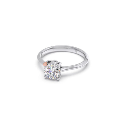 1 Ct Classic Round Shape Solitaire Ring