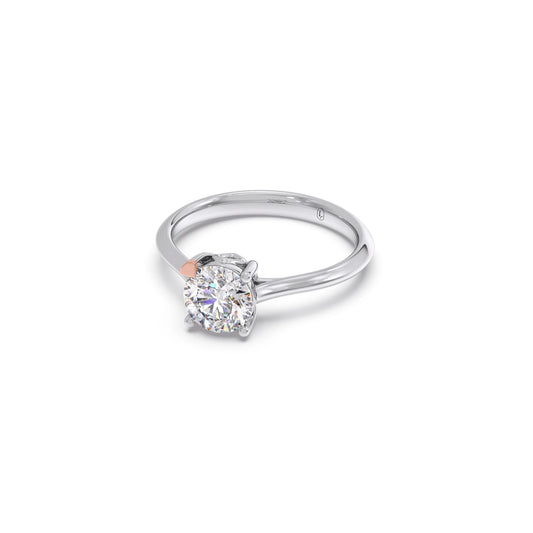 1 Ct Classic Round Shape Solitaire Ring