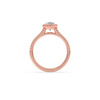 1 Ct Luminous Pear Solitaire Ring
