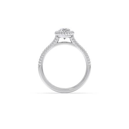 1 Ct Luminous Pear Solitaire Ring