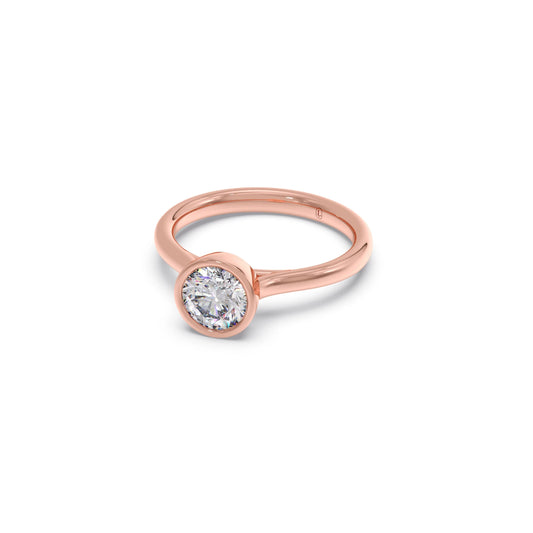 1 Ct Round Brilliant Cut Solitaire Ring