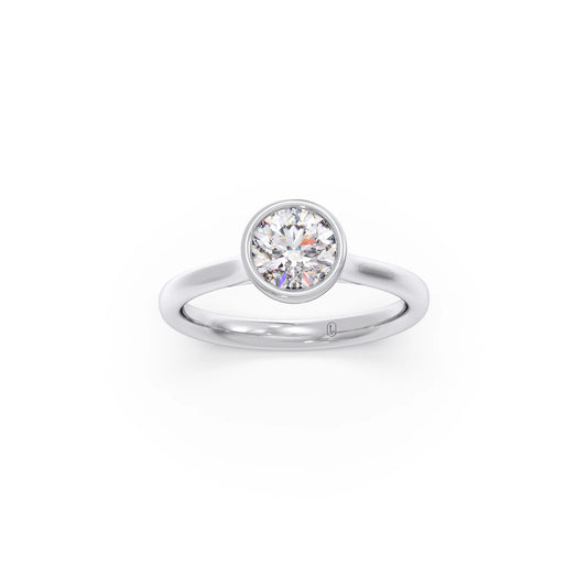 1 Ct Round Brilliant Cut Solitaire Ring