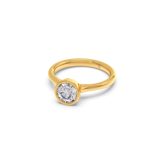 1 Ct Round Brilliant Cut Solitaire Ring