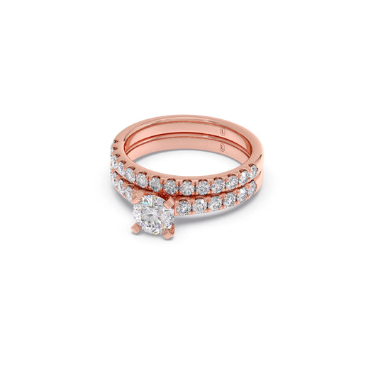 Round Cut Stackable Diamond Engagement Ring
