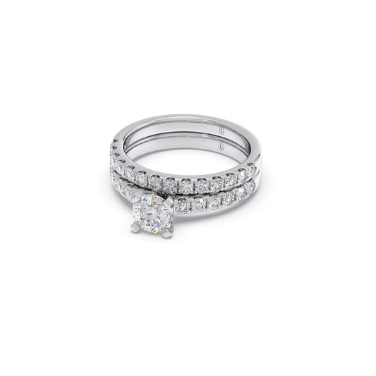 Round Cut Stackable Diamond Engagement Ring