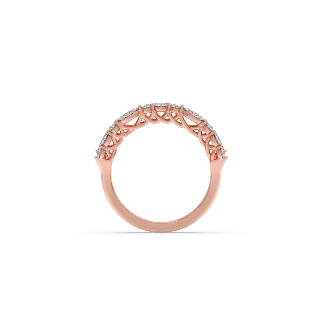 Marquise & Round Diamond Cluster Ring