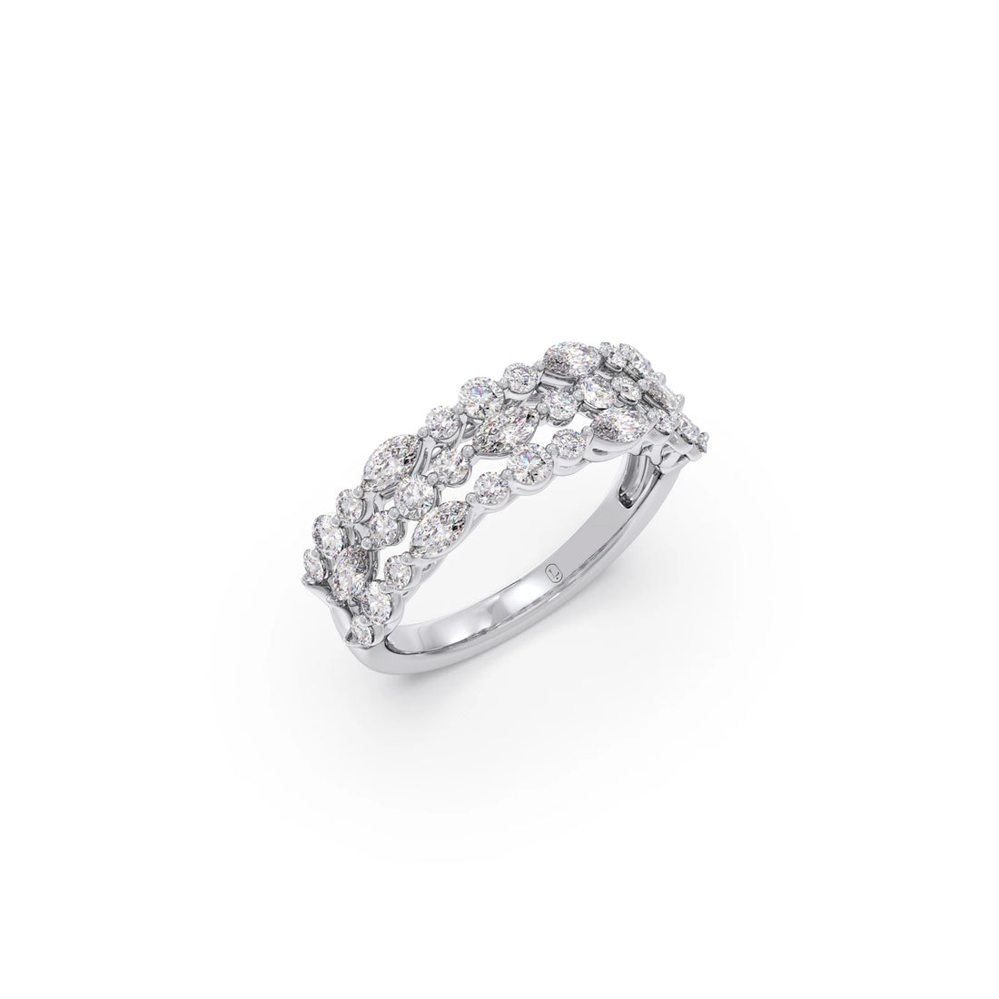 Marquise & Round Diamond Cluster Ring
