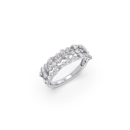 Marquise & Round Diamond Cluster Ring
