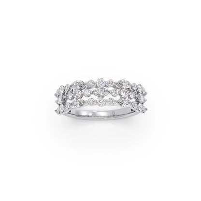Marquise & Round Diamond Cluster Ring