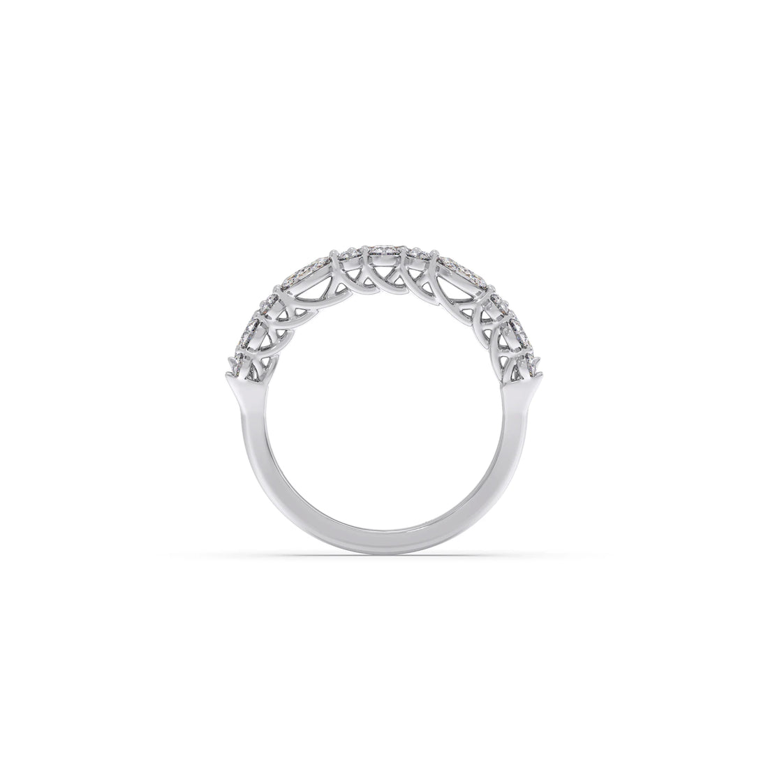 Marquise & Round Diamond Cluster Ring