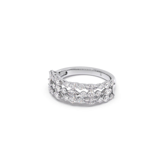 Marquise & Round Diamond Cluster Ring