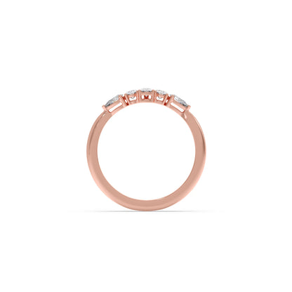 Dewdrop Band Diamond Ring