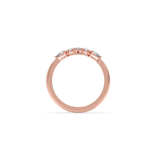 Dewdrop Band Diamond Ring