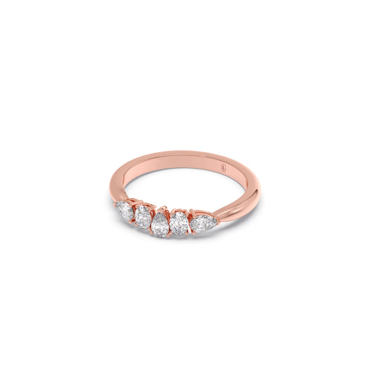 Dewdrop Band Diamond Ring