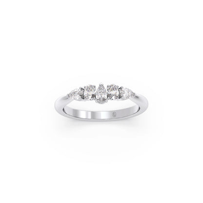 Dewdrop Band Diamond Ring