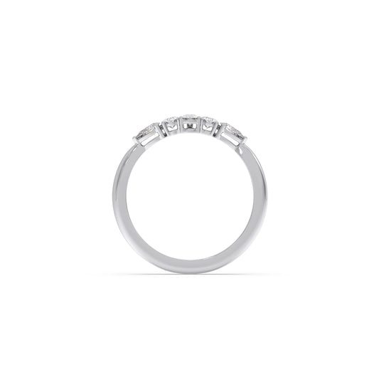Dewdrop Band Diamond Ring