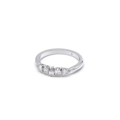 Dewdrop Band Diamond Ring