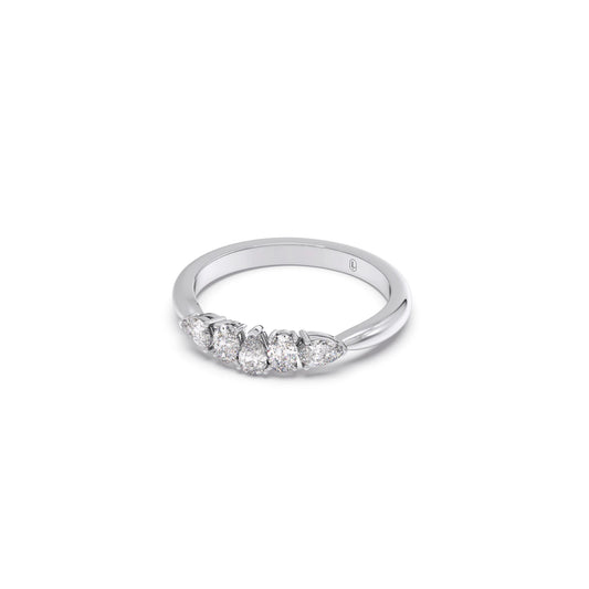 Dewdrop Band Diamond Ring