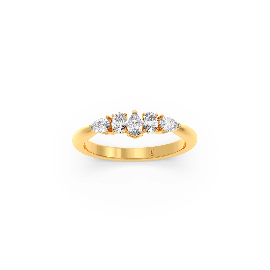 Dewdrop Band Diamond Ring