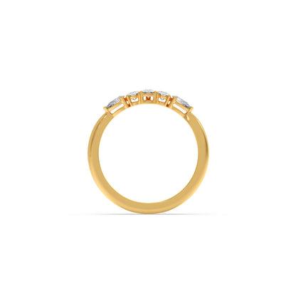 Dewdrop Band Diamond Ring