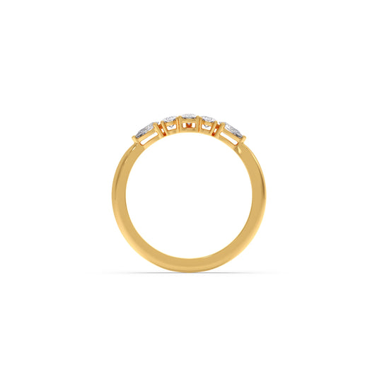 Dewdrop Band Diamond Ring