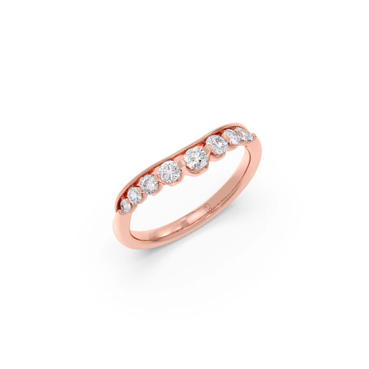 Delicate Diamond Round Band Ring