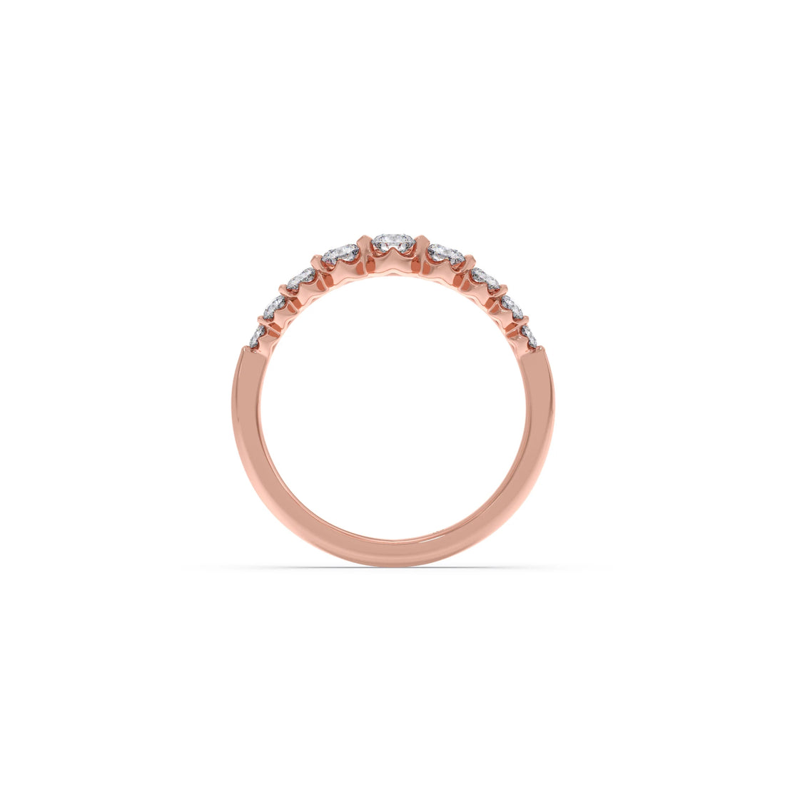 Delicate Diamond Round Band Ring