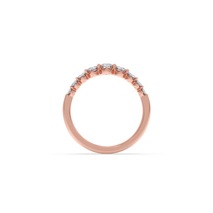 Delicate Diamond Round Band Ring