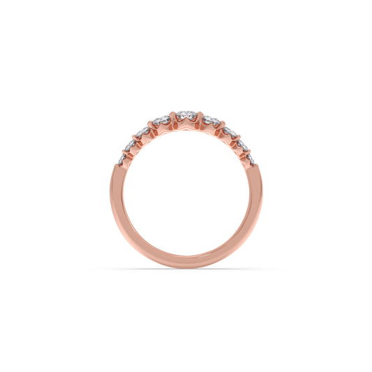 Delicate Diamond Round Band Ring