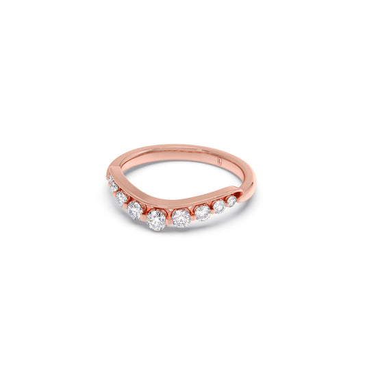 Delicate Diamond Round Band Ring