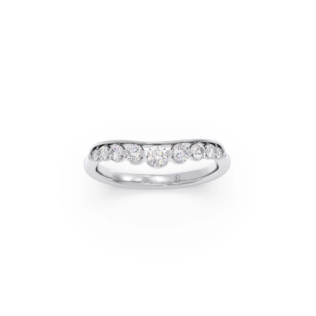 Delicate Diamond Round Band Ring