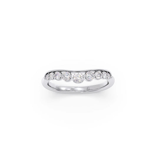 Delicate Diamond Round Band Ring