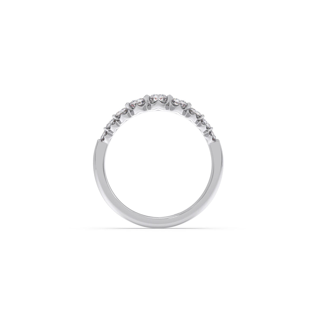 Delicate Diamond Round Band Ring