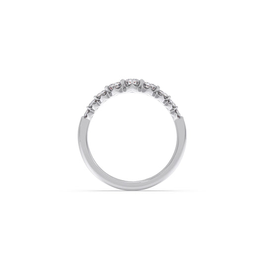 Delicate Diamond Round Band Ring