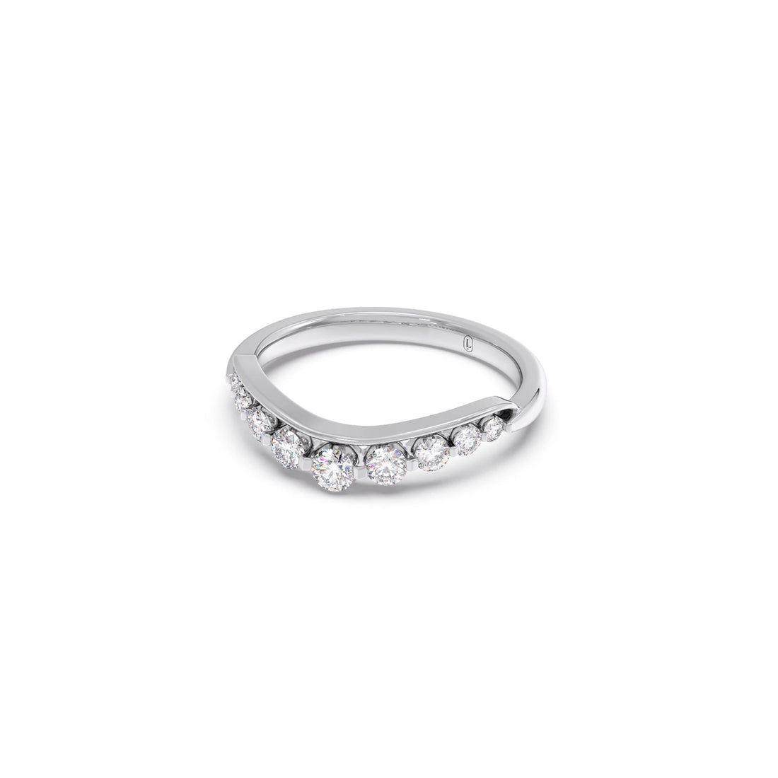 Delicate Diamond Round Band Ring