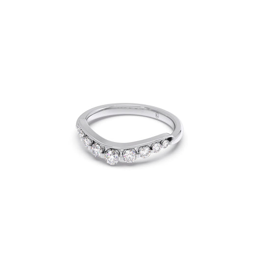 Delicate Diamond Round Band Ring