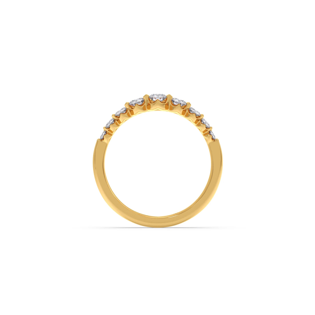 Delicate Diamond Round Band Ring