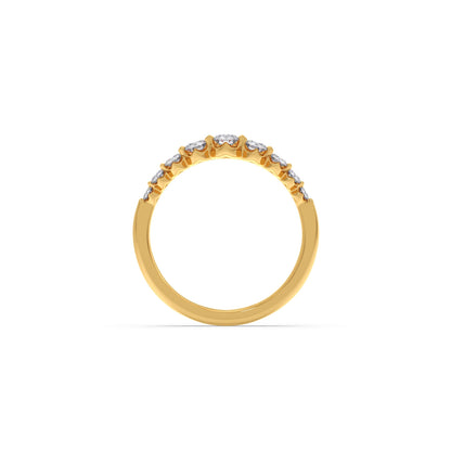 Delicate Diamond Round Band Ring