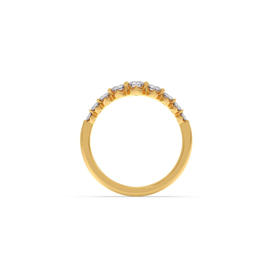 Delicate Diamond Round Band Ring