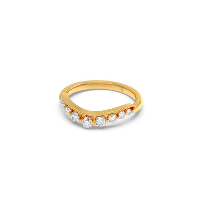 Delicate Diamond Round Band Ring