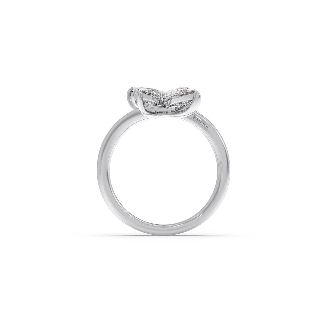 Floral Pear Diamond Ring