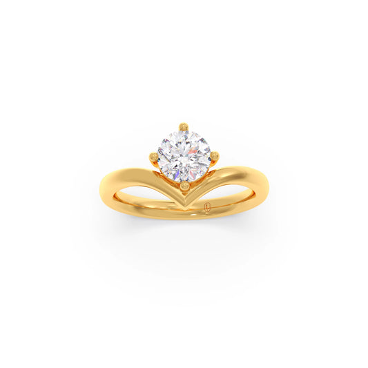 4 Prong Classic Round Solitaire Ring